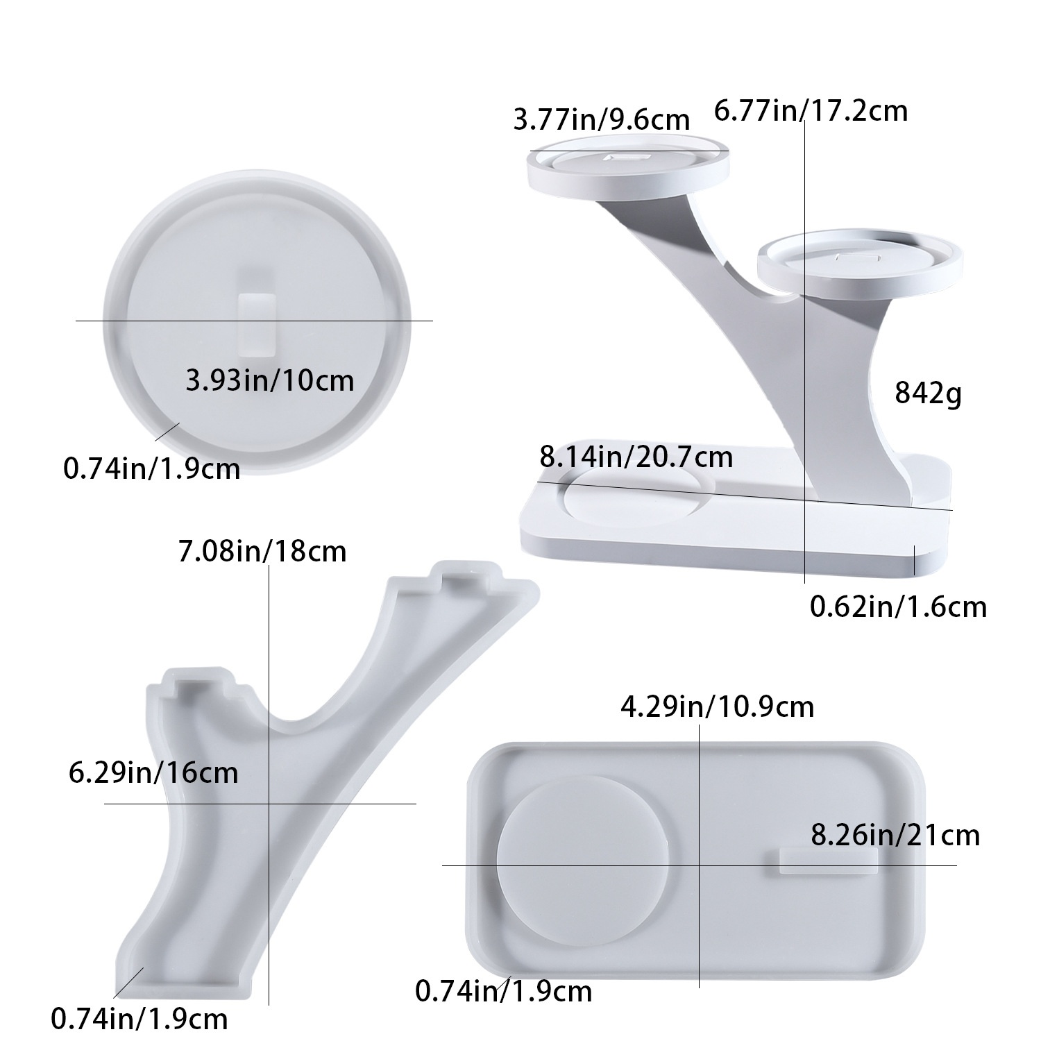 Candle Molds - DIY epoxy resin mold candlestick holder