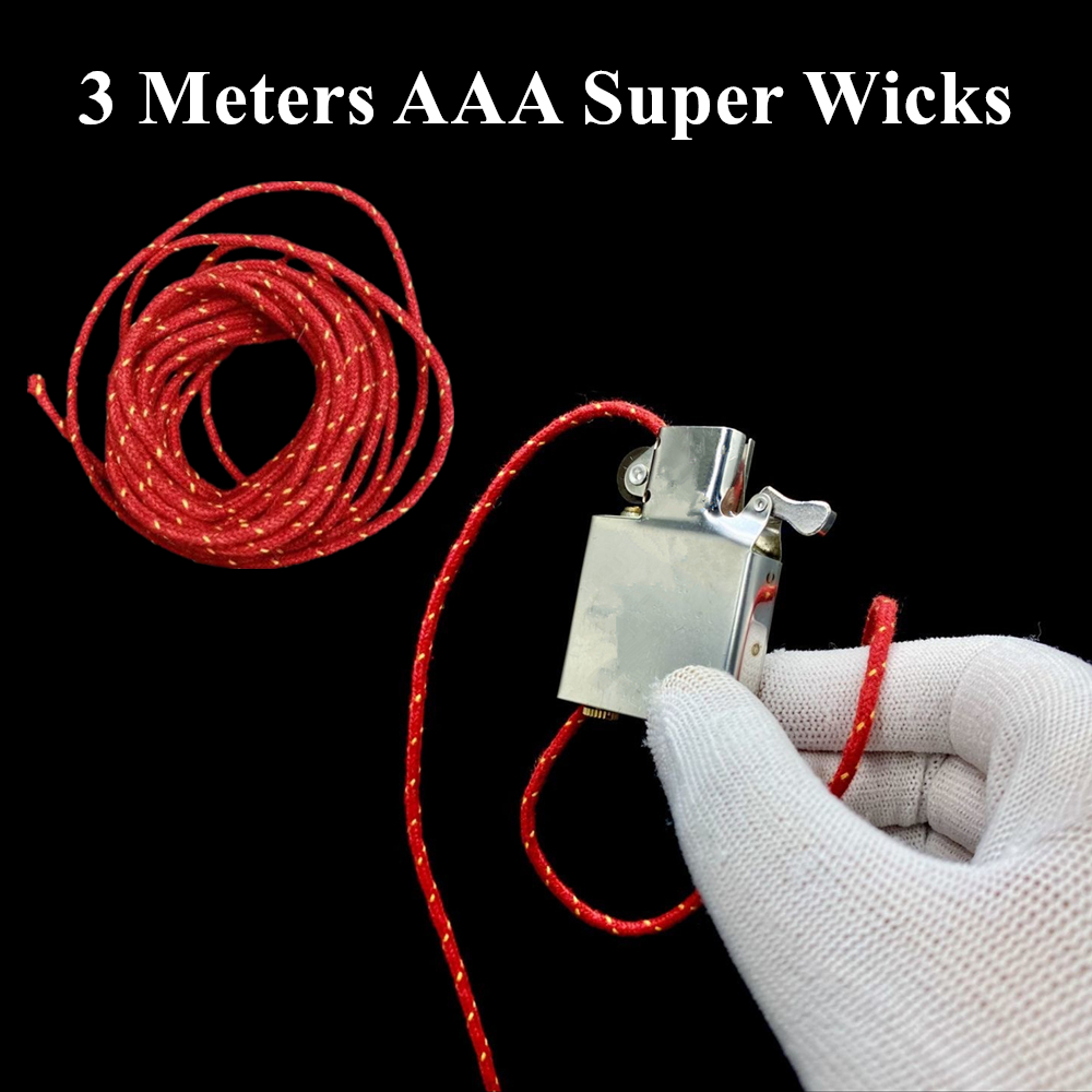 Candle Wick - Red/Yellow Knit Pure Cotton Wicks For
