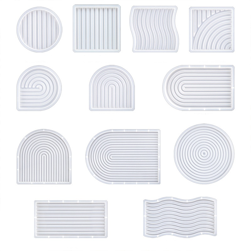 Candle Molds - DIY Striped Wave Tray Mold For