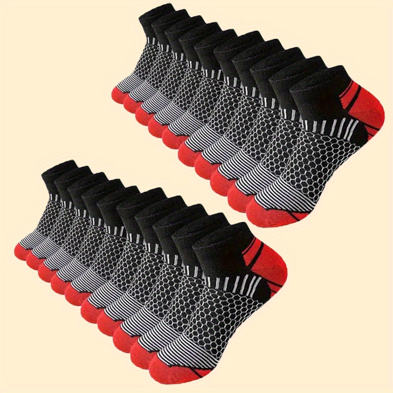 Candle Wick - 6 Pairs Men'S Short Sports Socks