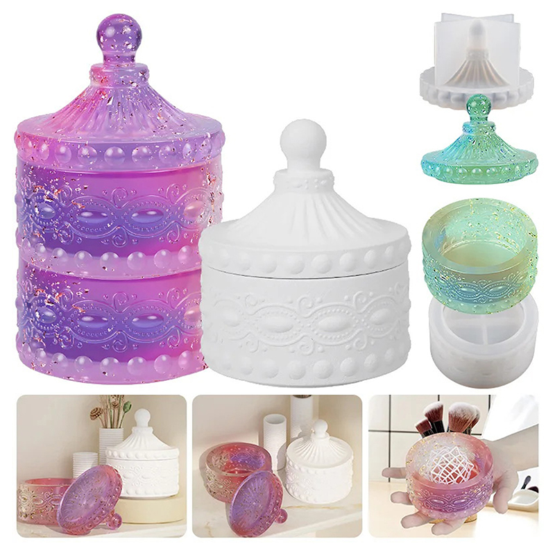 Candle Containers - 1set Striped Candle Jar Silicone Mold