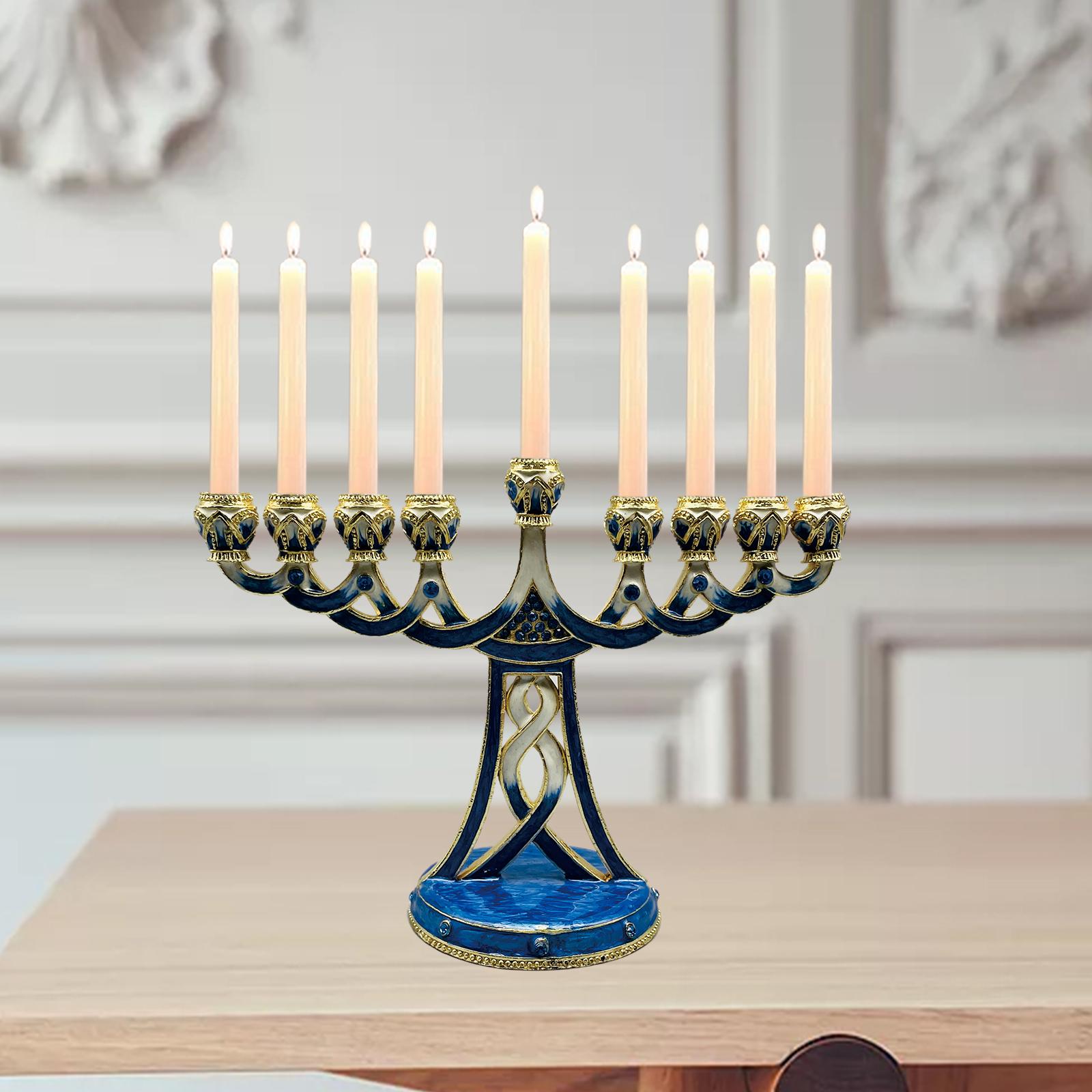 Enameled Menorah Candle Holder - огляд і ціна Paraffin Wax