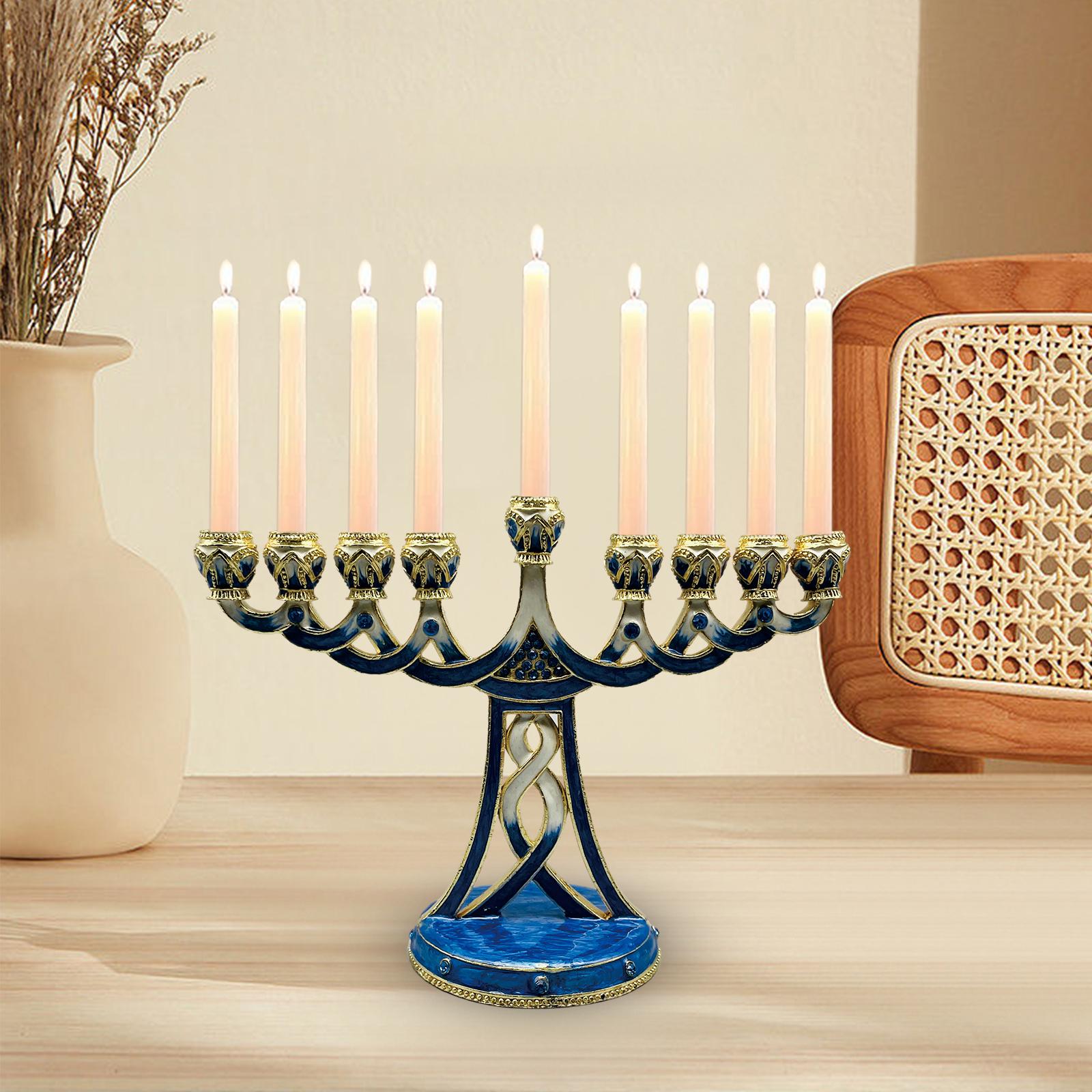 Enameled Menorah Candle Holder - огляд і ціна Paraffin Wax