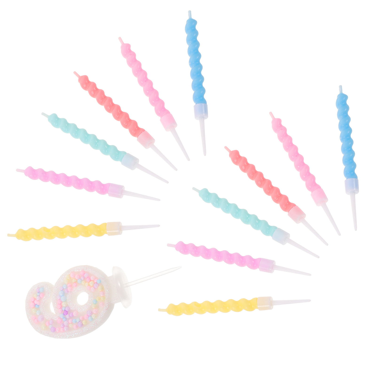 13Pcs Spiral Melting Birthday  - огляд і ціна Paraffin Wax