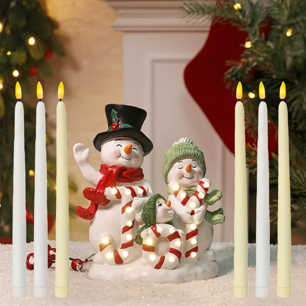 6pcs LED Flameless Taper Candl - огляд і ціна Silk Candle