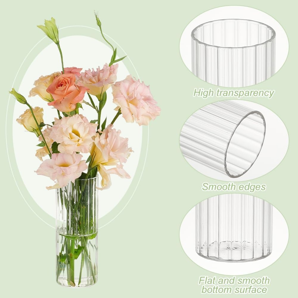 4 Size Glass Cylinder Vases 3. - огляд і ціна Candle Containers