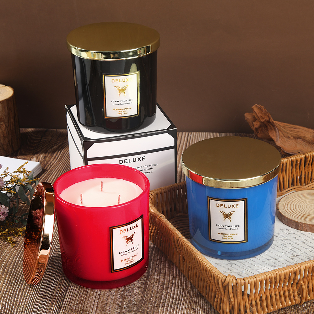 400G gold cover glass scented  - огляд і ціна Soy Wax