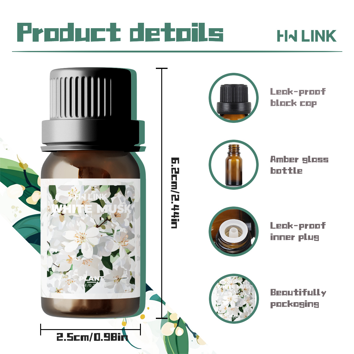 10ml White Musk Fragrance Oils - огляд і ціна Silk Candle