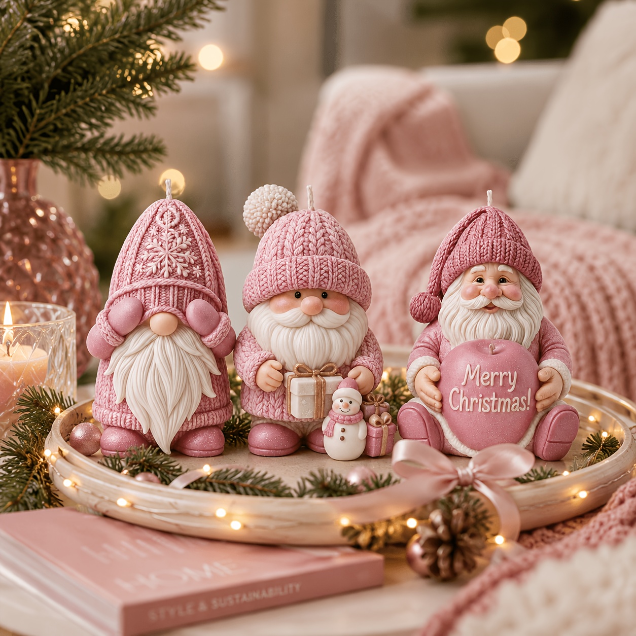 Xmas Holiday Gnome Silicone Ca - огляд і ціна Candle Making Kit