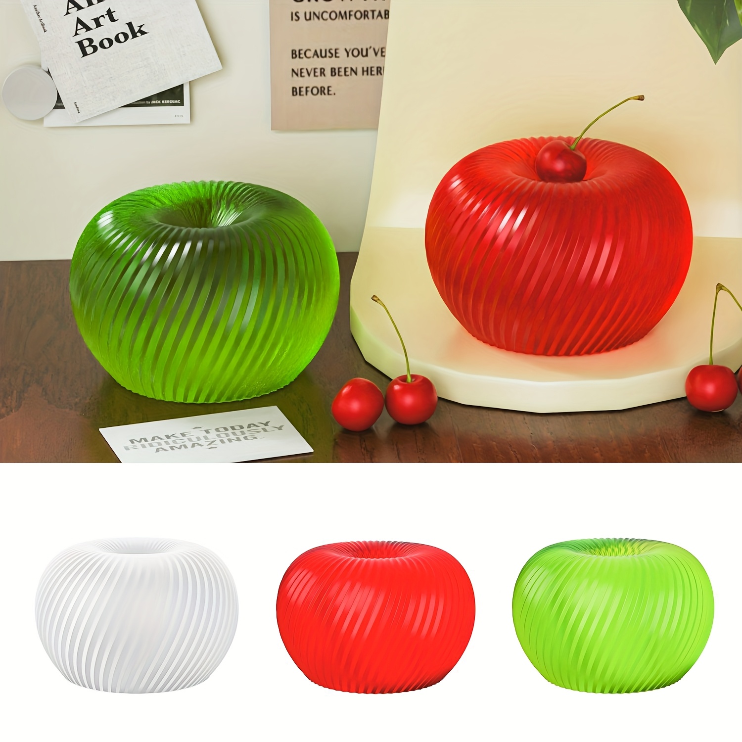 A trendy red apple silicone mo - огляд і ціна Candle Molds