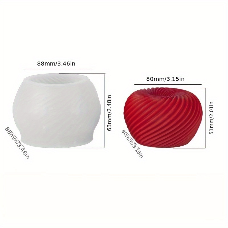 A trendy red apple silicone mo - огляд і ціна Candle Molds