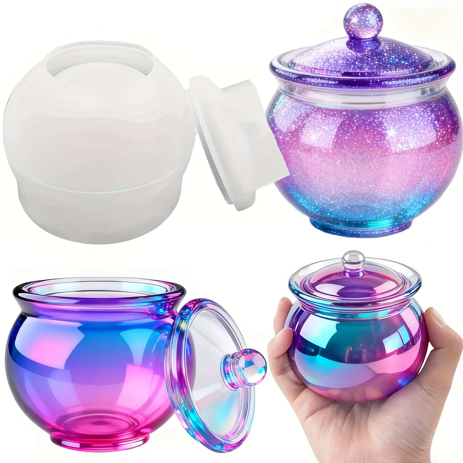 1 set of round resin can molds - огляд і ціна Candle Molds