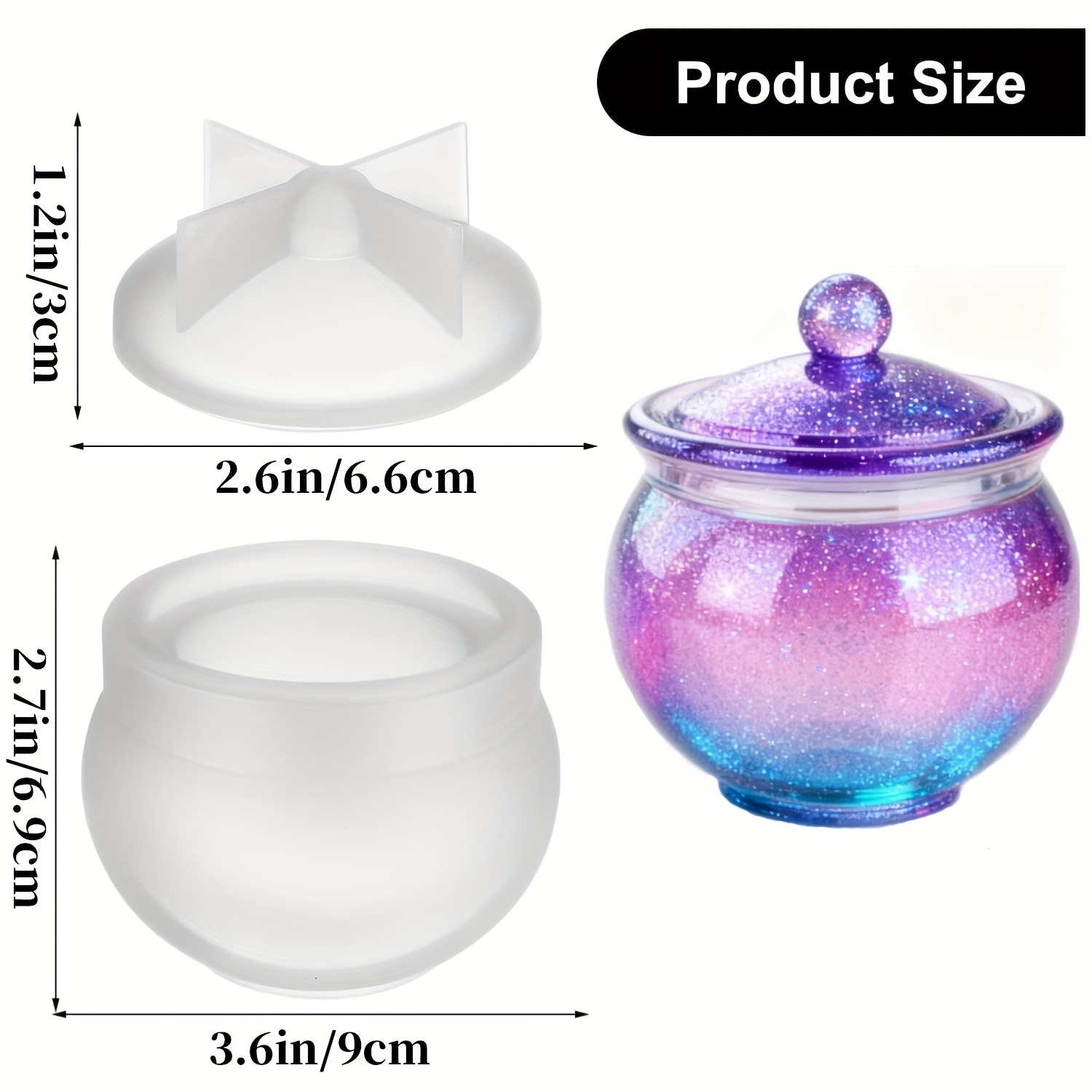 1 set of round resin can molds - огляд і ціна Candle Molds